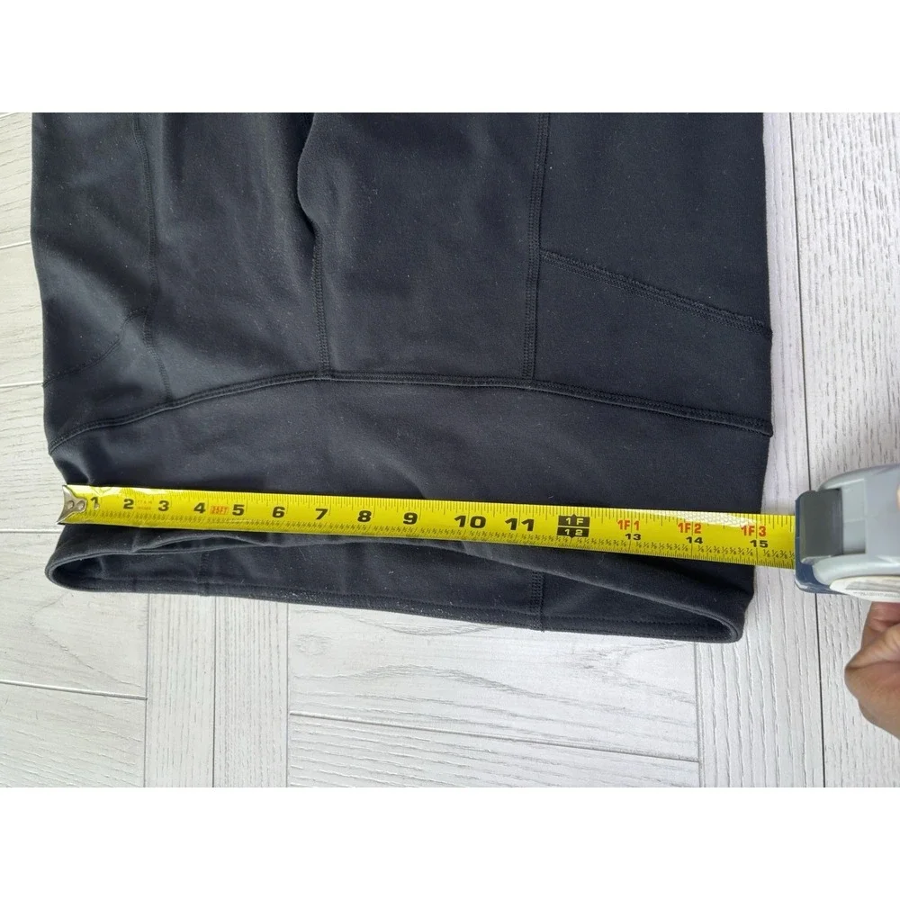 Lululemon Inspire Crop II Black Leggings Size 10 Running Yoga Gym